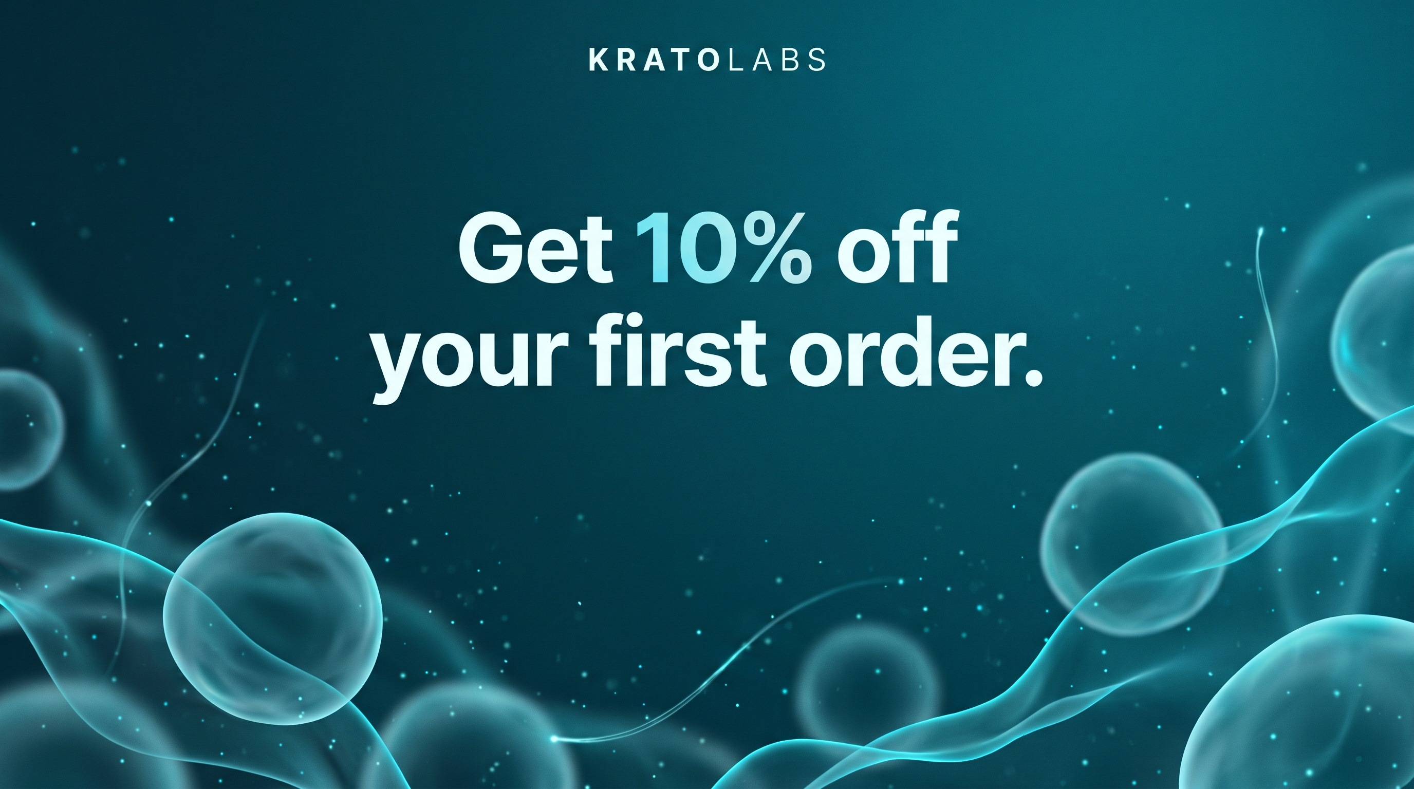 KratoLabs — get 10% off your first order.